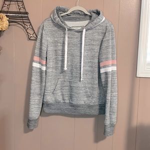 reflex gray and pink hoodie sz L